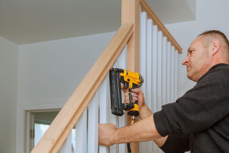 Wooden Banister Installation in Alpharetta, GA